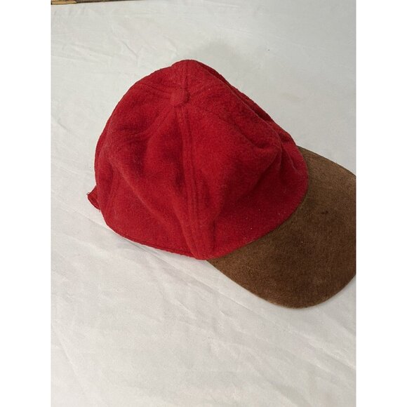 Vintage Gap Hat Baseball Cap Strap Back Wool Crown Red Suede Body Adult O/S - Picture 2 of 10
